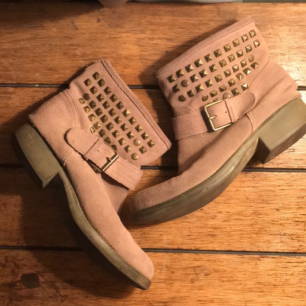 Tan booties